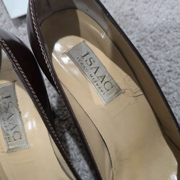 Isaac mizrahi heels size 8.5 brown leather pumps - Picture 9 of 10